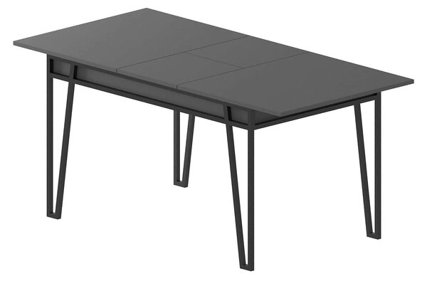 Masa extensibila 855DTE4603, gri inchis/negru, PAL melaminat/metal, 13