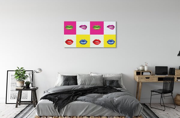 Tablouri canvas buzele colorate