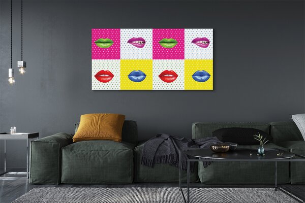 Tablouri canvas buzele colorate