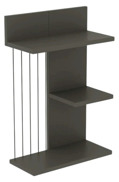 Raft KINIK gri antracit, PAL melaminat, 40x19x60 cm