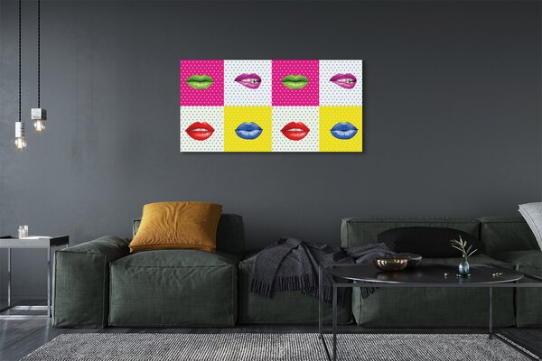 Tablouri canvas buzele colorate