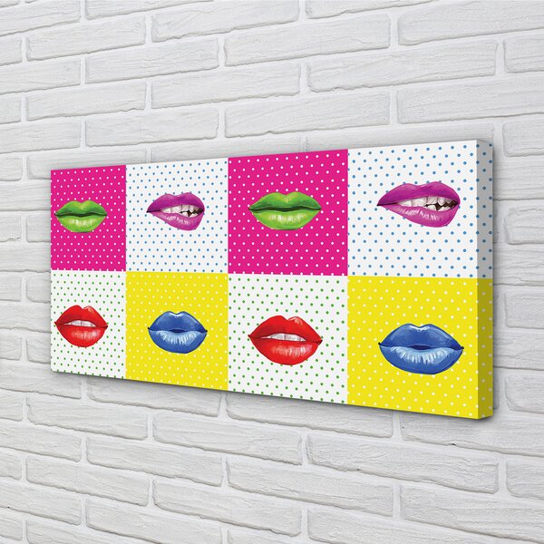 Tablouri canvas buzele colorate