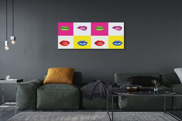 Tablouri canvas buzele colorate
