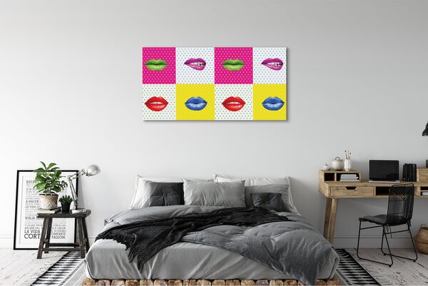 Tablouri canvas buzele colorate