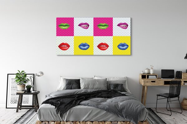 Tablouri canvas buzele colorate