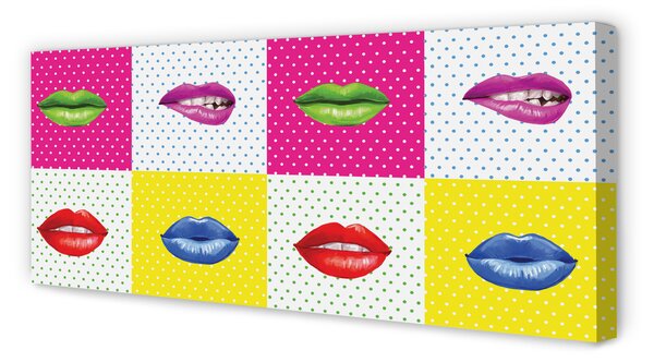 Tablouri canvas buzele colorate
