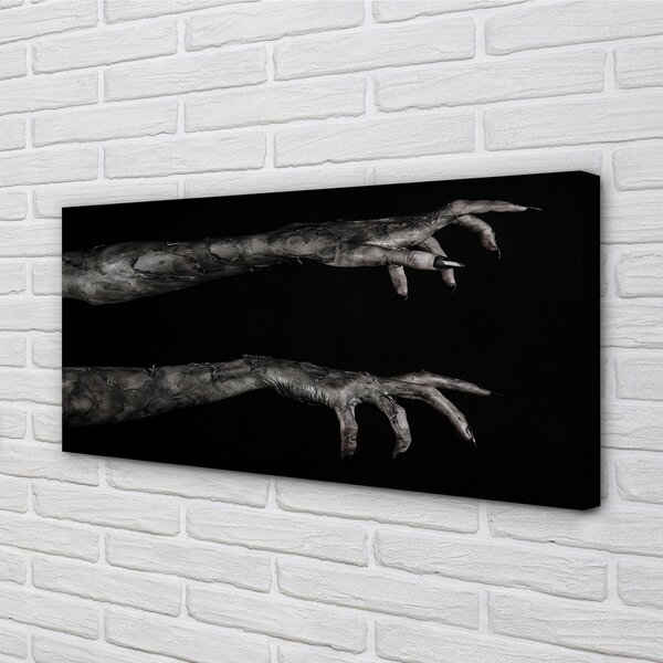 Tablouri canvas mâinile murdare fundal negru
