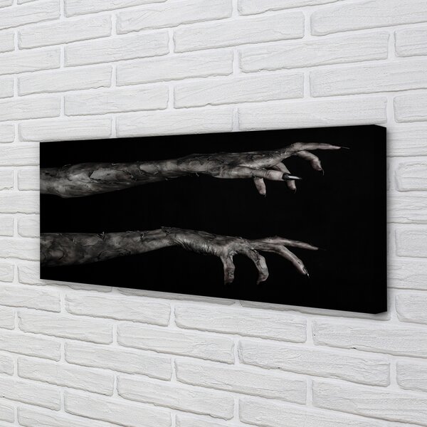 Tablouri canvas mâinile murdare fundal negru