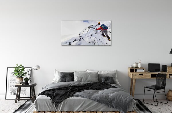 Tablouri canvas cățărare pe munte