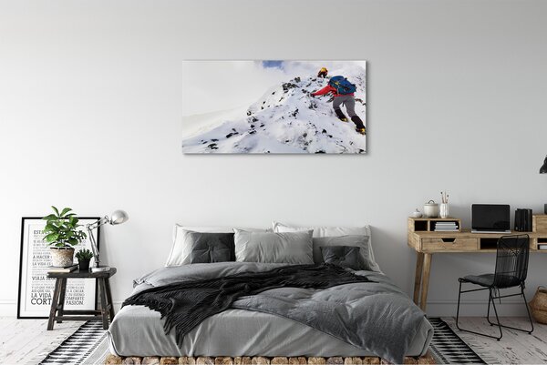 Tablouri canvas cățărare pe munte