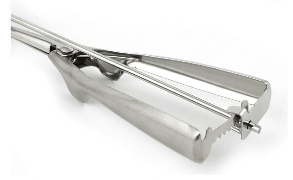 Lingura pentru inghetata C-ZZ-16027, crom, metal, 6x22 cm