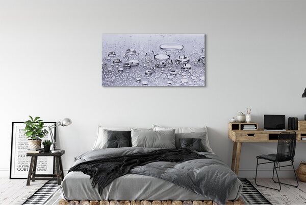 Tablouri canvas Picături de apă macro