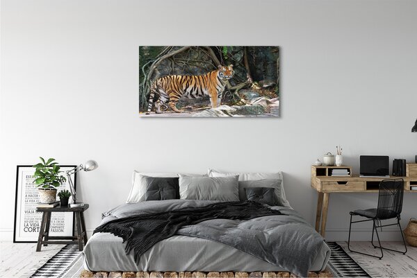 Tablouri canvas tigru junglă