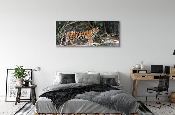 Tablouri canvas tigru junglă