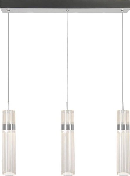Pendul LED pe cablu AMBIENTE 3xLED/6W/230V 3000/4000/6000K crom lucios
