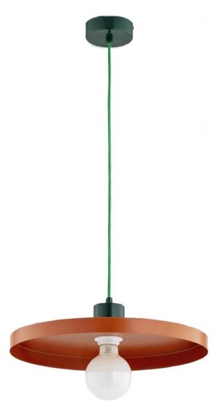Lustră suspendată pe cablu ETERI 1xE27/15W/230V cupru/verde