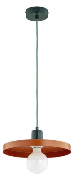 Lustră pe cablu LITO 1xE27/15W/230V, cupru/verde