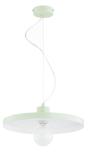 Candelabru suspendat pe cablu ETERI 1xE27/15W/230V, verde mentă