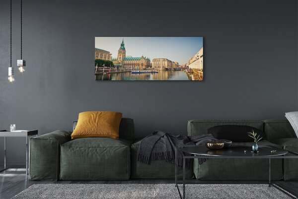 Tablouri canvas Germania Hamburg River Cathedral
