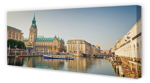 Tablouri canvas Germania Hamburg River Cathedral