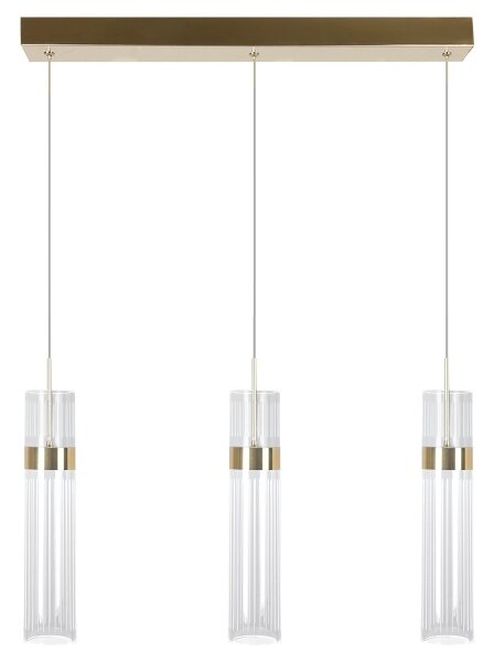 Lustră LED pe cablu AMBIENTE 3xLED/6W/230V 3000/4000/6000K aurie
