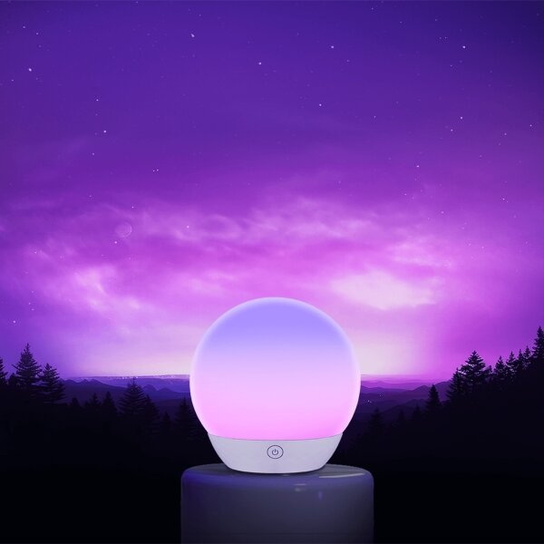 Aigostar - Lampă de birou LED RGBW dimmabilă, 5,5W/5V, Wi-Fi