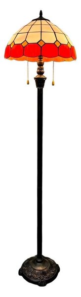 Brilagi - Lampă de podea Tiffany SIENNA cu vitralii 2xE27/60W/230V
