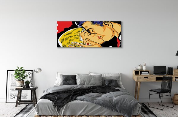 Tablouri canvas Oamenii sărut