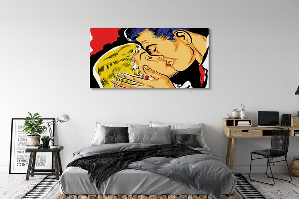 Tablouri canvas Oamenii sărut