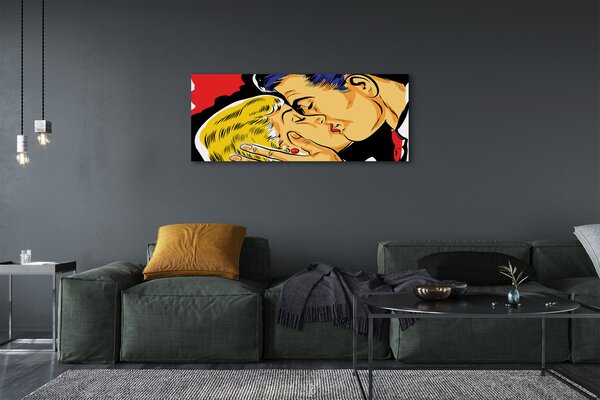 Tablouri canvas Oamenii sărut