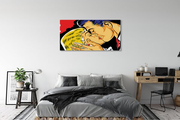 Tablouri canvas Oamenii sărut