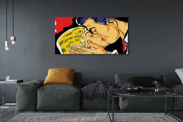 Tablouri canvas Oamenii sărut