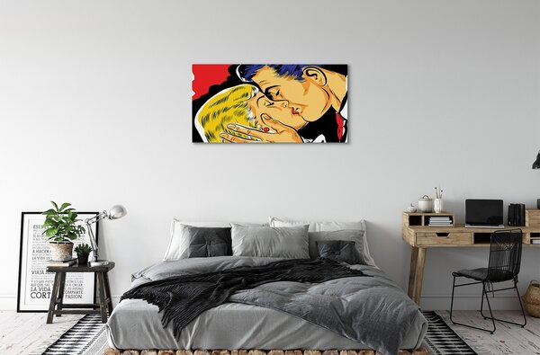 Tablouri canvas Oamenii sărut
