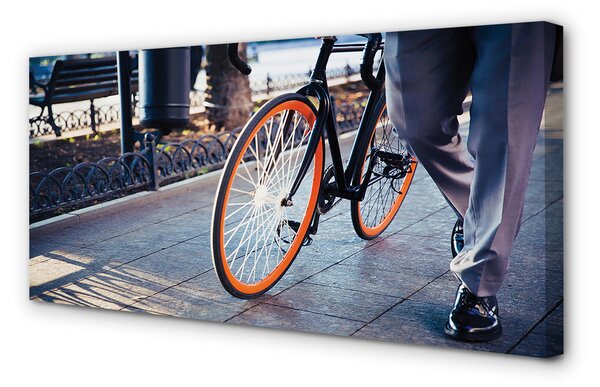 Tablouri canvas Oraș picior de biciclete