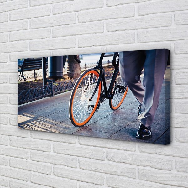 Tablouri canvas Oraș picior de biciclete