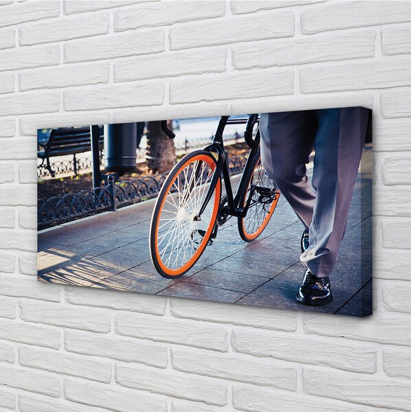 Tablouri canvas Oraș picior de biciclete