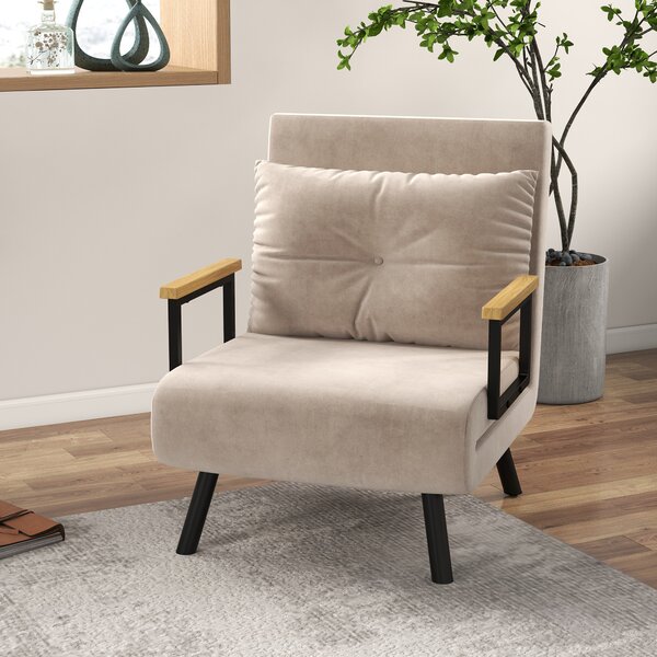 HOMCOM Canapea Extensibilă cu Spătar Reglabil pe 5 Nivele, Canapea Pat Individuală Pliabilă cu Perne, 63x73x81 cm, Negru | Aosom Romania