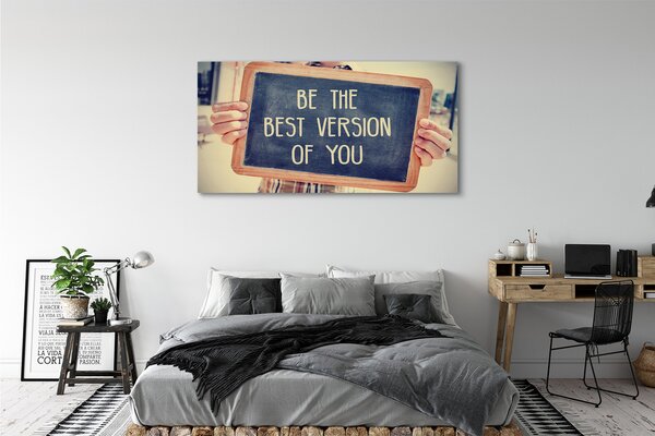 Tablouri canvas inscripție placă