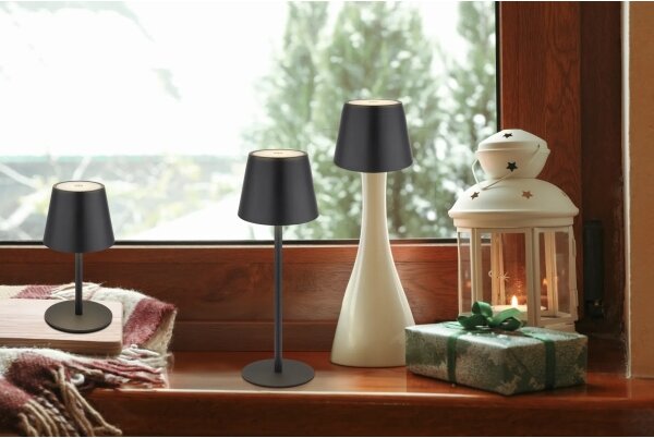 Globo 58488B - VANNIE I, lampă de masă LED 3 în 1, cu control tactil și reglare a luminozității, reîncărcabilă, pentru exterior, LED/3W/5V IP54, negru