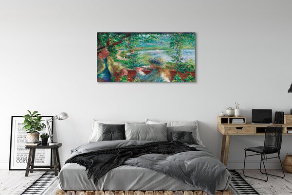 Tablouri canvas întâlnire Art lângă lac