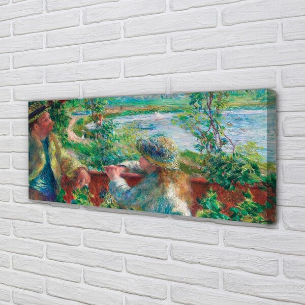 Tablouri canvas întâlnire Art lângă lac