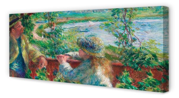 Tablouri canvas întâlnire Art lângă lac