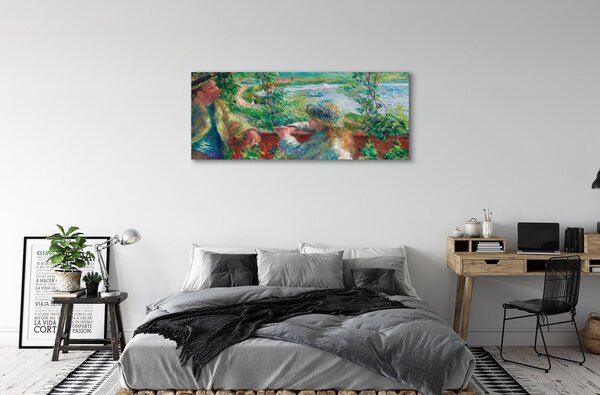 Tablouri canvas întâlnire Art lângă lac