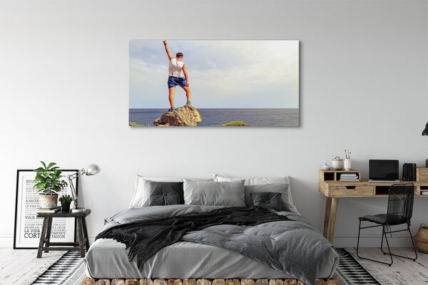 Tablouri canvas Omul cer mare