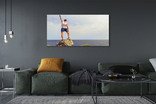 Tablouri canvas Omul cer mare