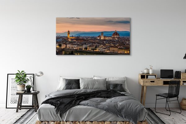 Tablouri canvas munți catedrală Italia Panorama