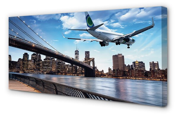 Tablouri canvas oraș nori Aeronave