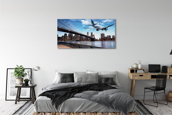 Tablouri canvas oraș nori Aeronave