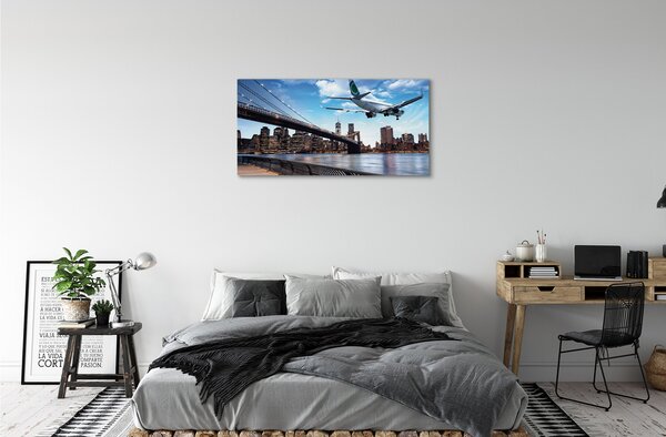 Tablouri canvas oraș nori Aeronave