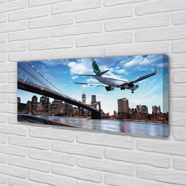 Tablouri canvas oraș nori Aeronave